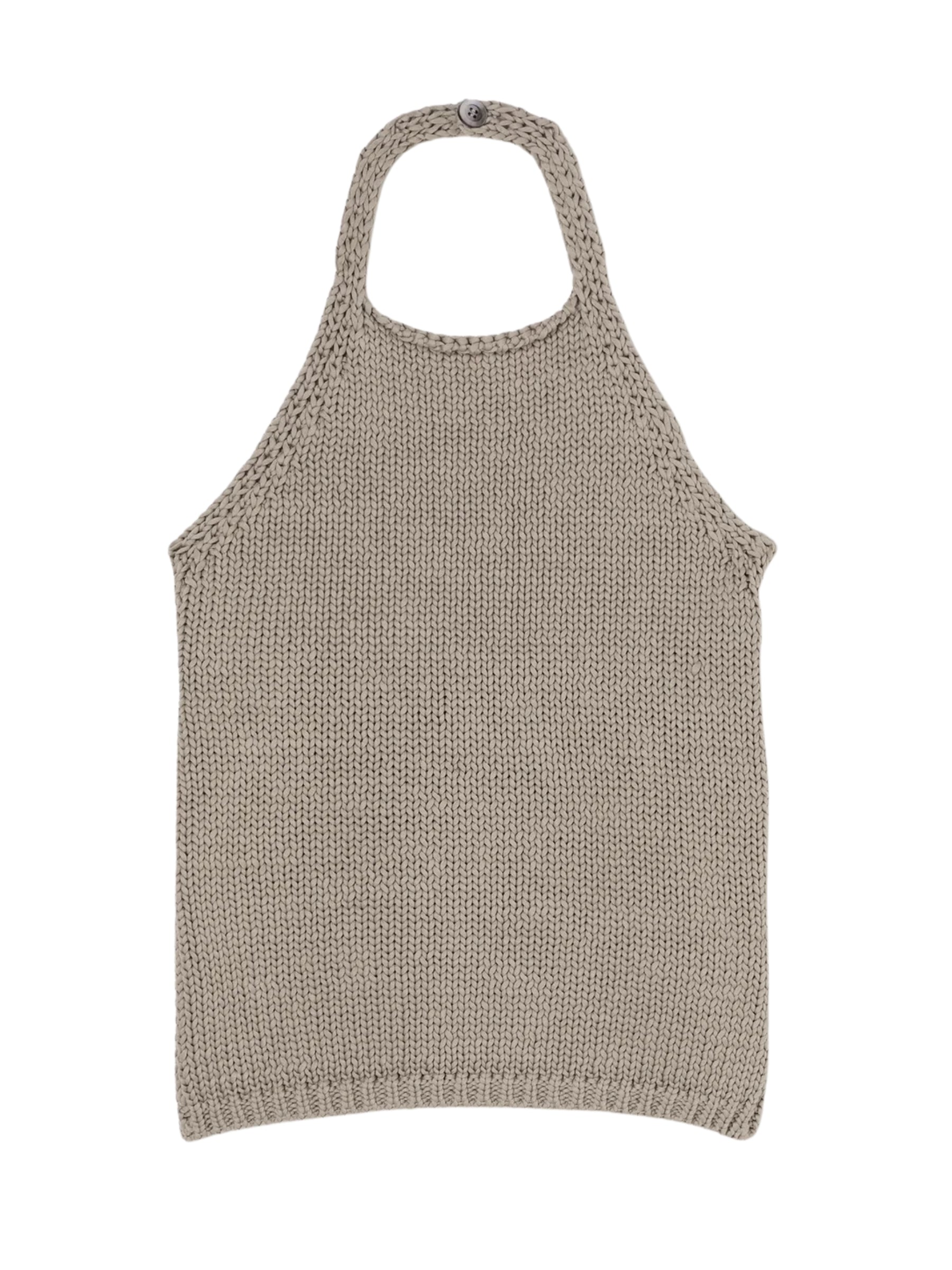 ROHE | Chunky Knit Halter Top - stone