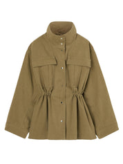 Sculptural Safari Jacket - sage