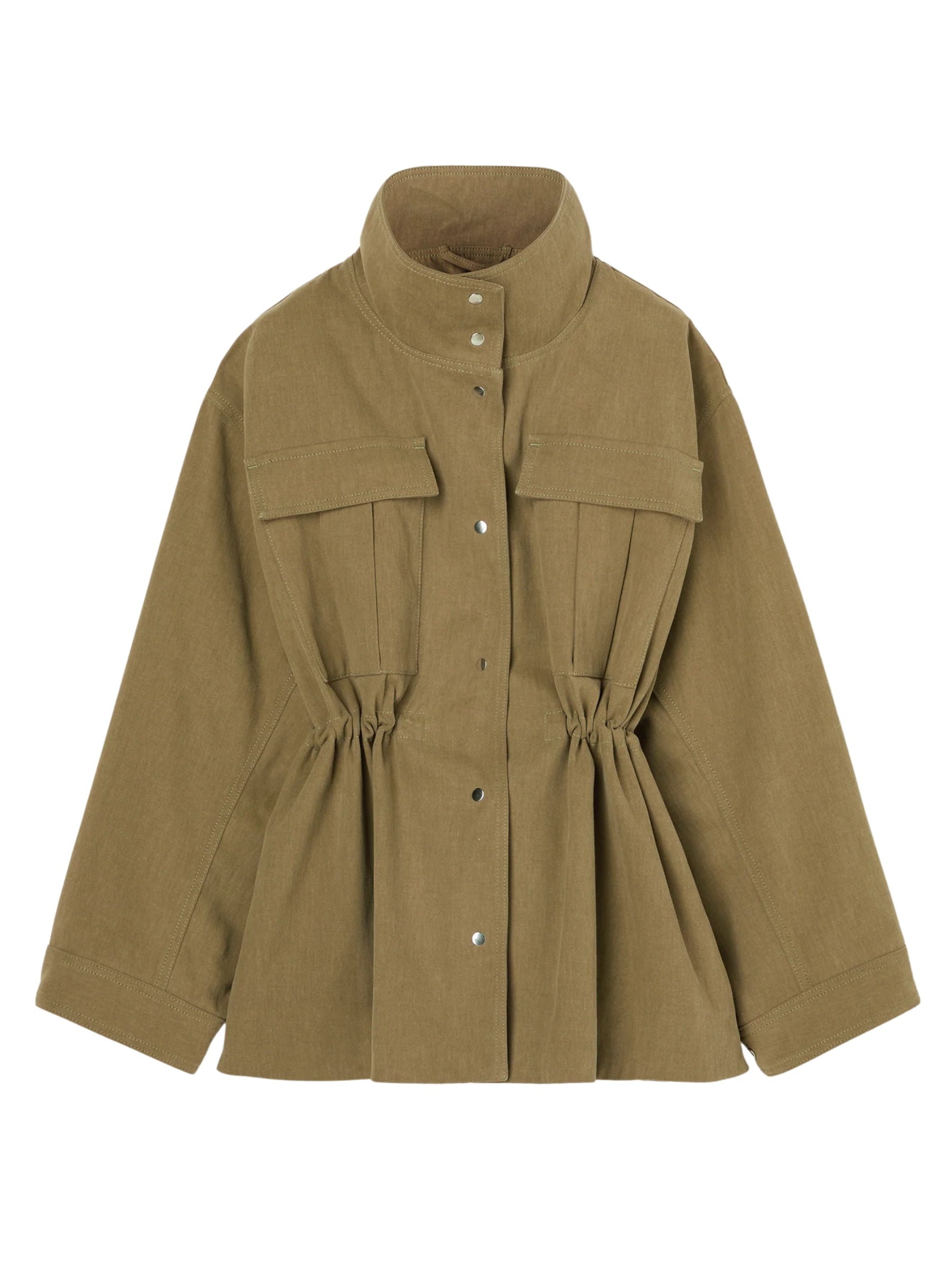 Sculptural Safari Jacket - sage