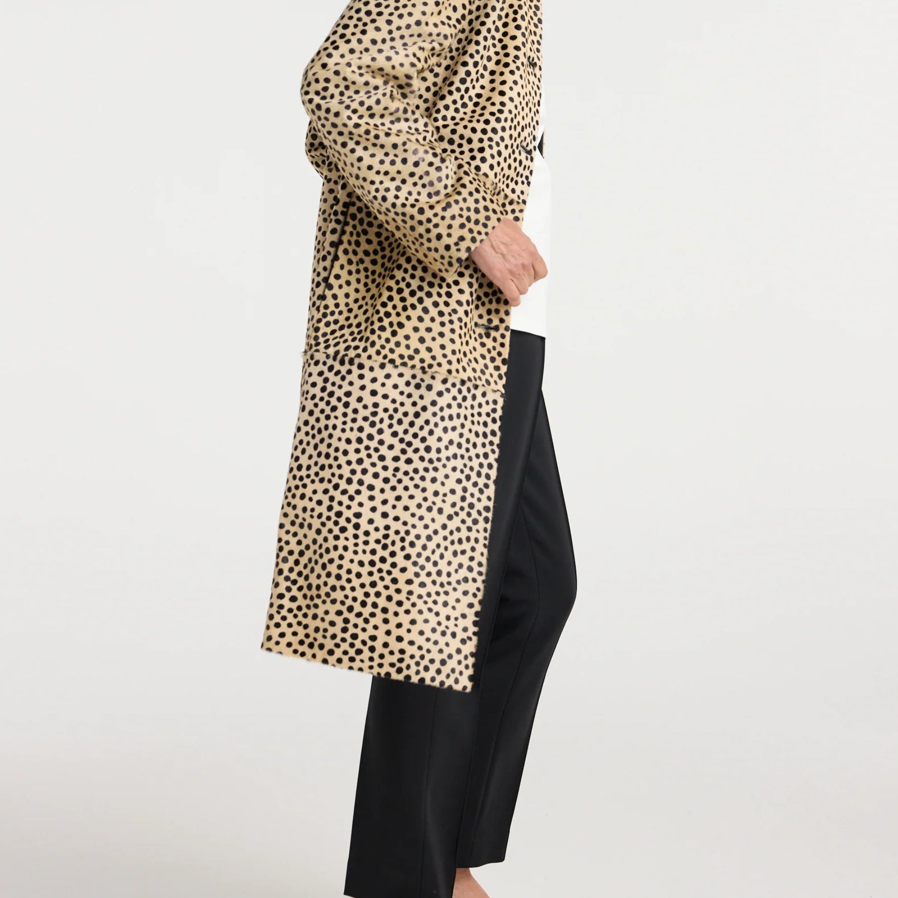 ROHE | Pony Hair Coat in cheetah