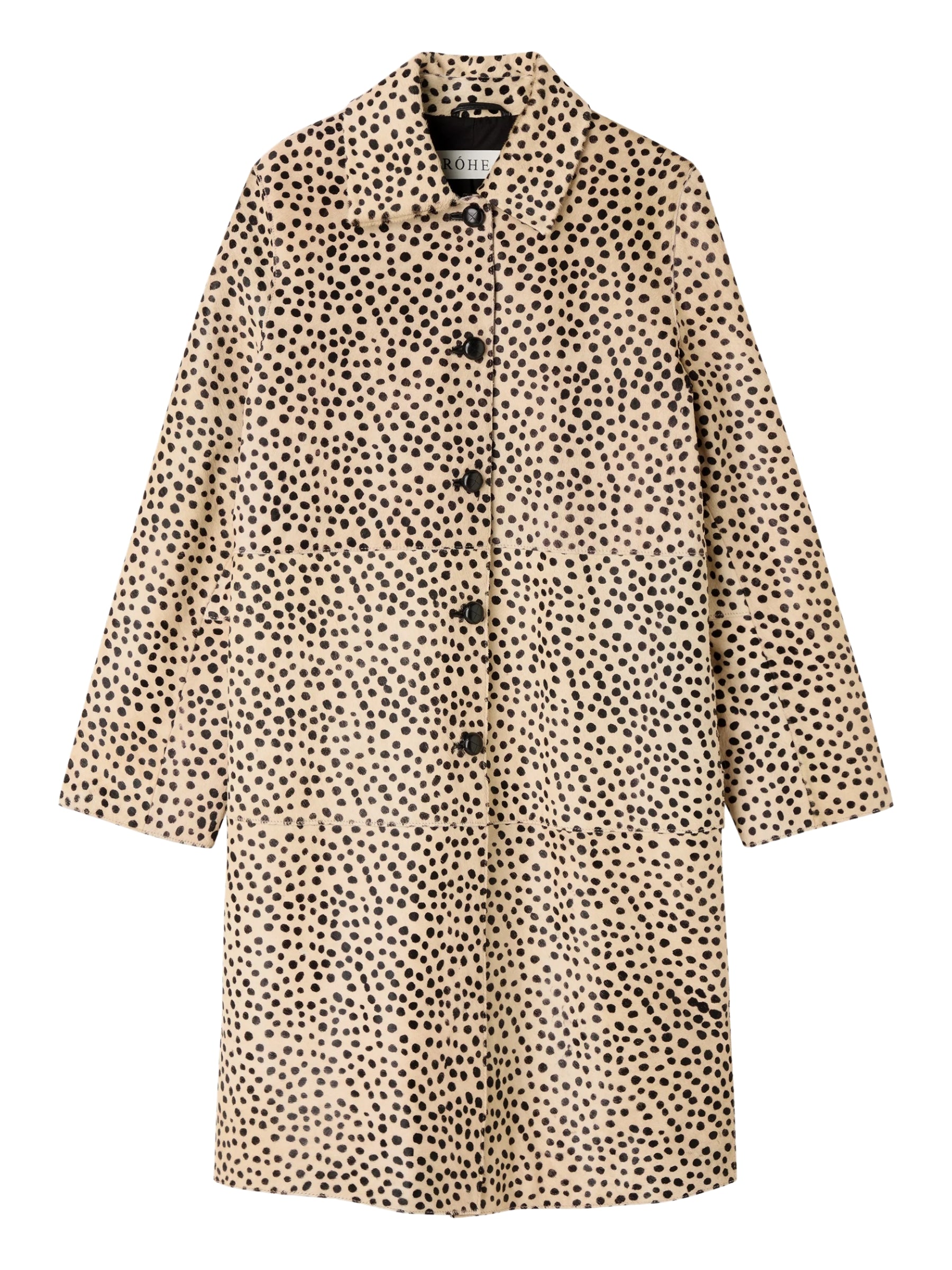 ROHE | Pony Hair Coat in cheetah