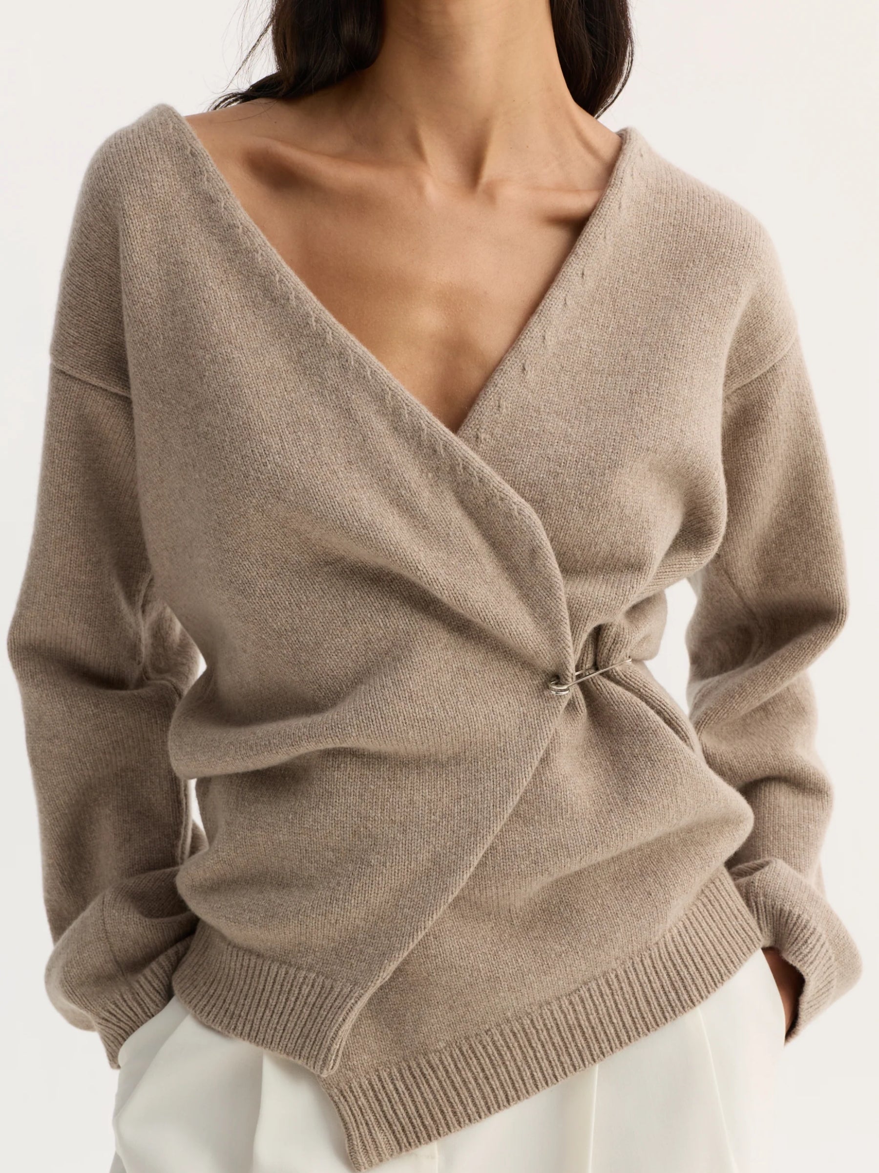 Rohe ff-shoulder wrap cardigan