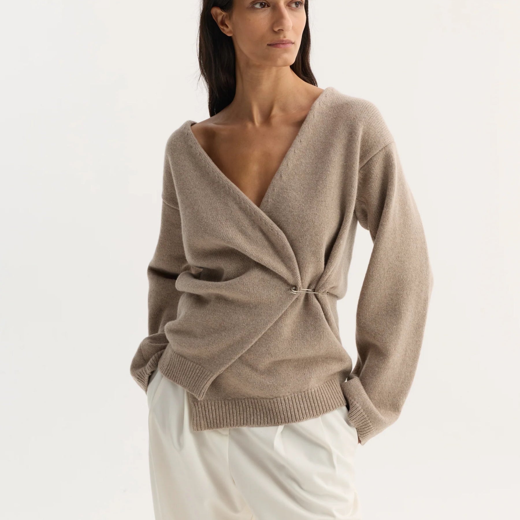 Rohe ff-shoulder wrap cardigan