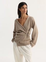 Rohe ff-shoulder wrap cardigan