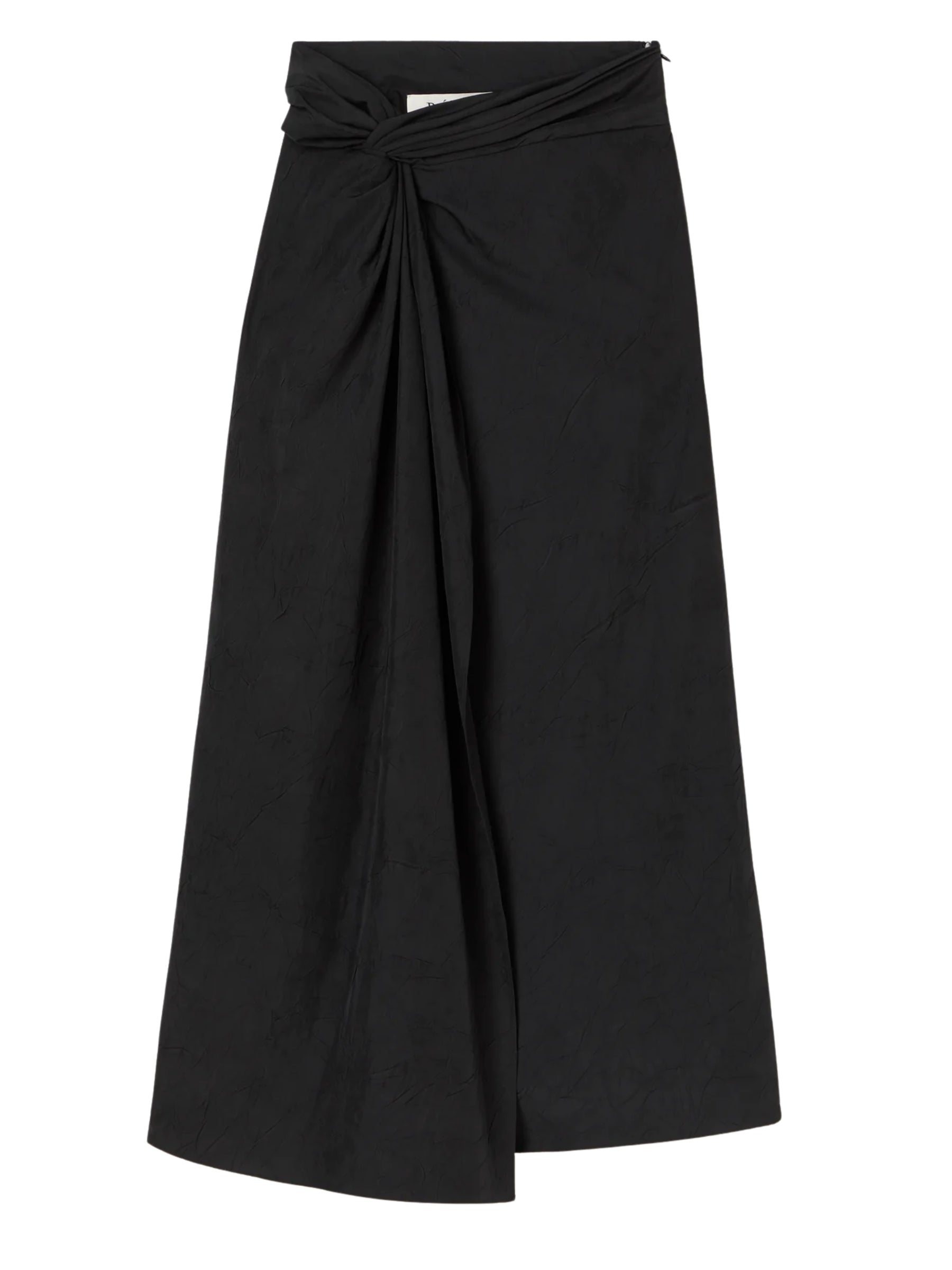 ROHE | Sarong textured skirt | black