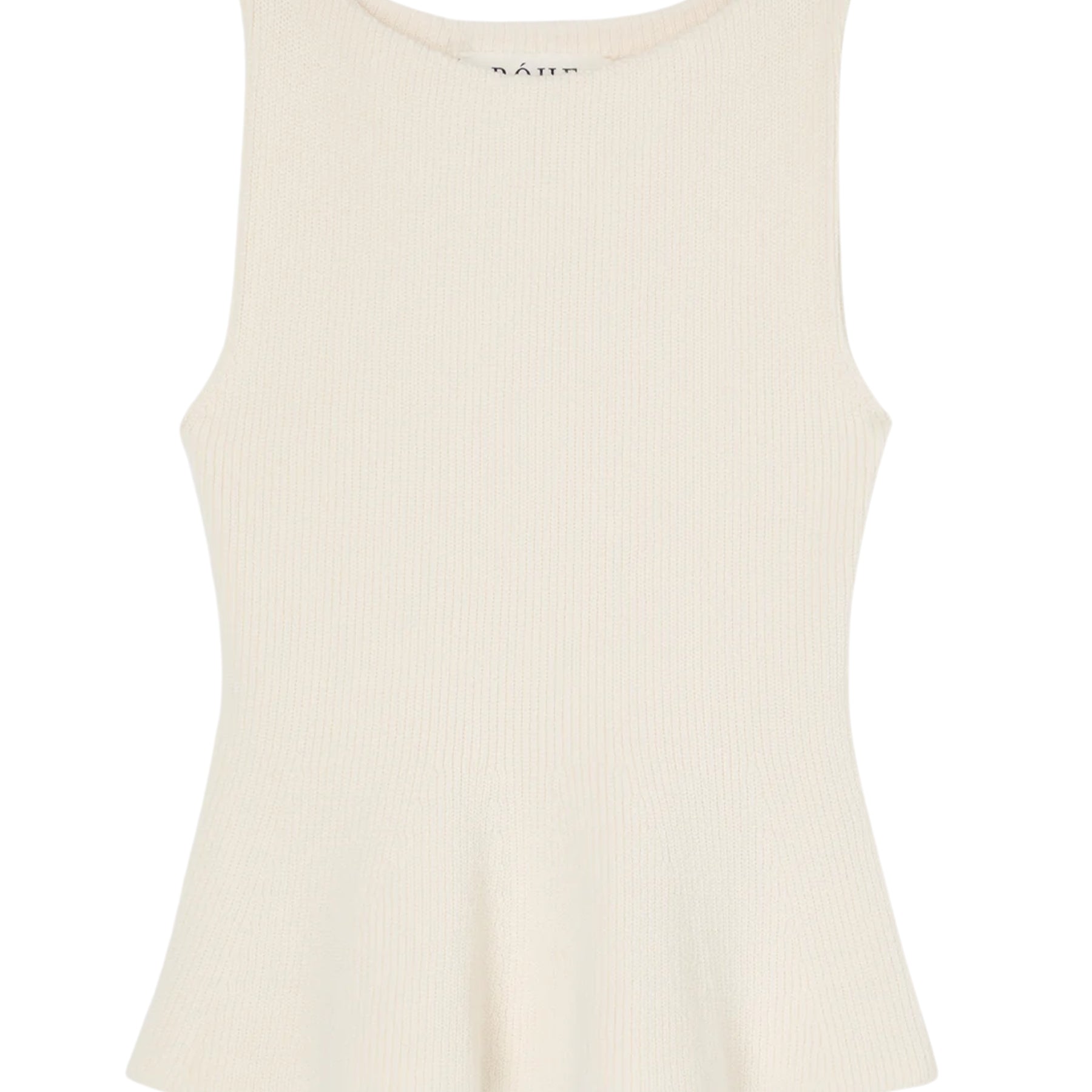 ROHE | Sculptural knitted top | cream