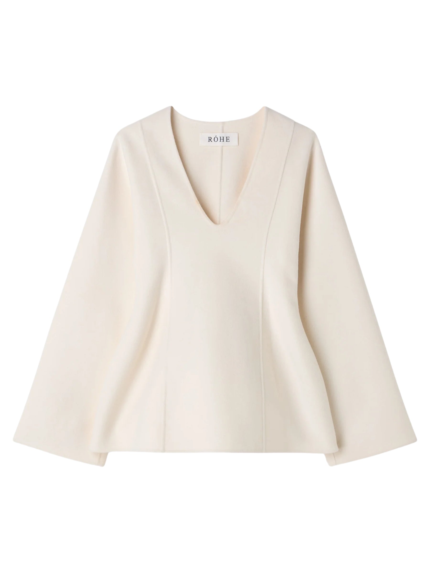 ROHE sculptural long sleeve top