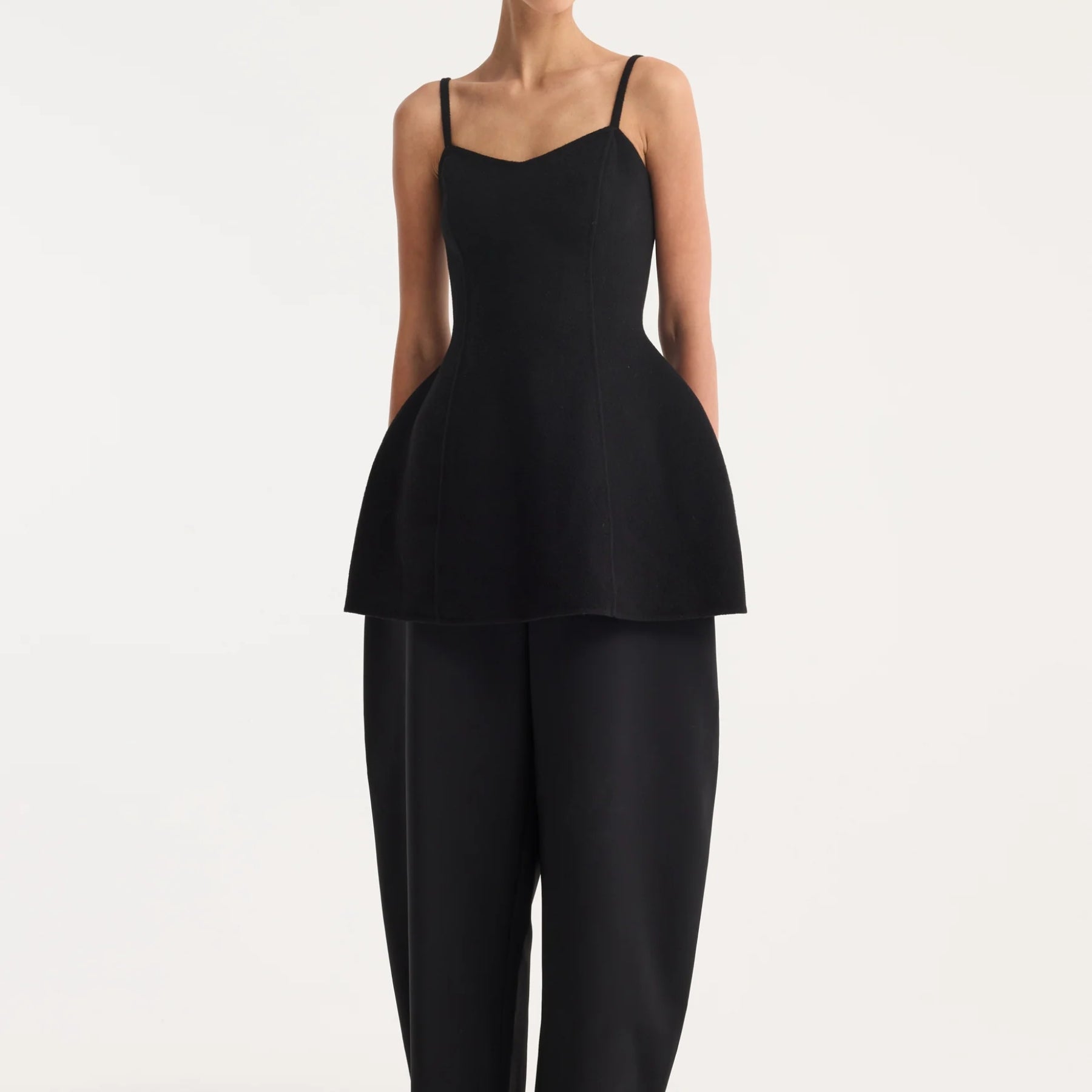 ROHE | bustier double-faced top