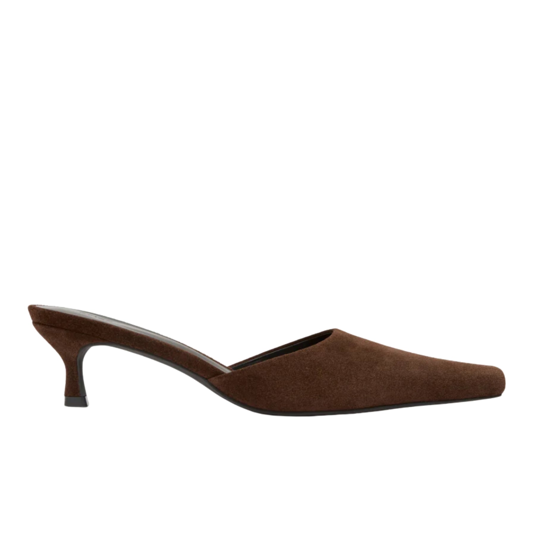 Rylan | Ella Brown Suede Heel in brown | The UNDONE
