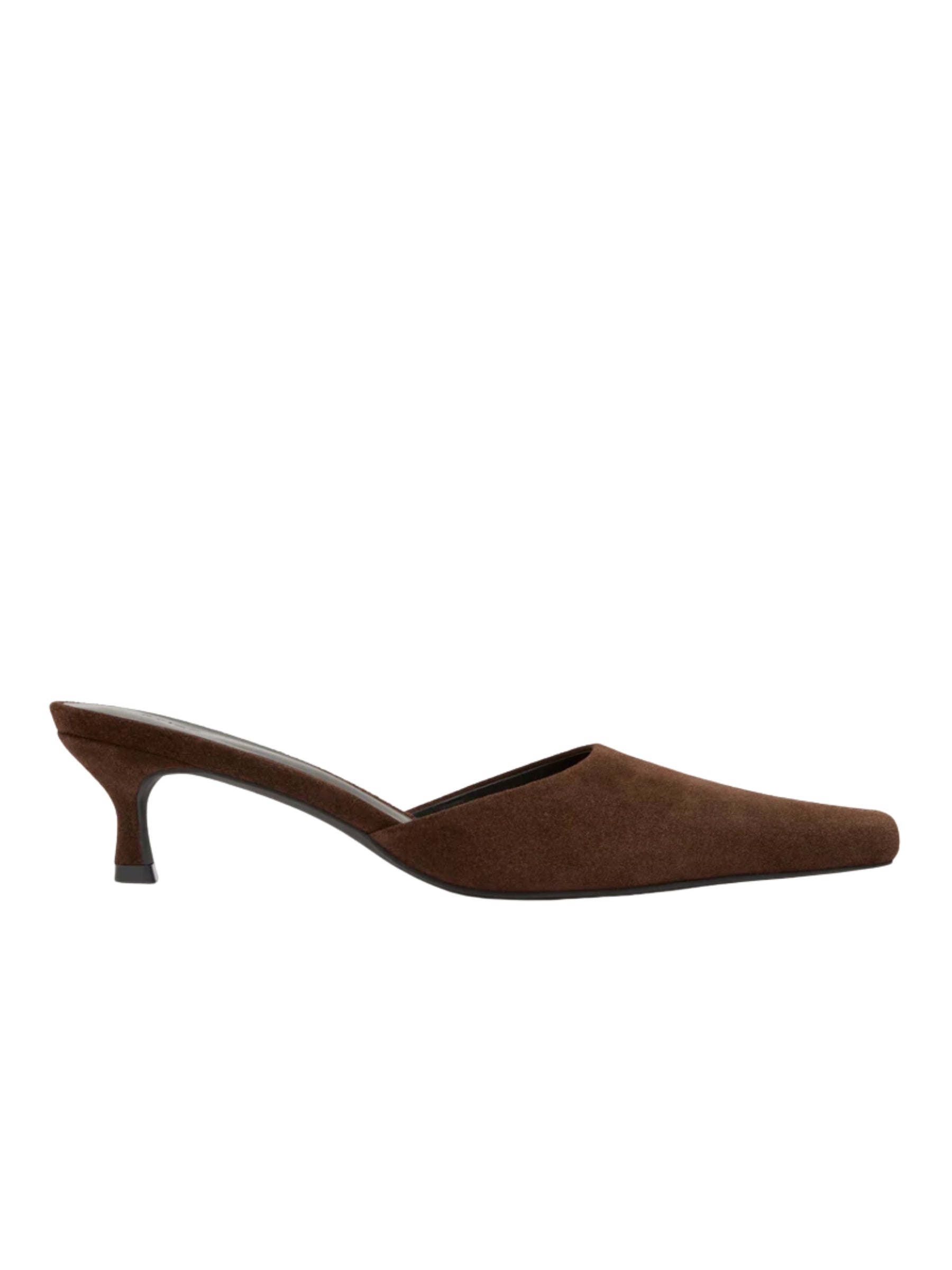 Rylan | Ella Brown Suede Heel in brown | The UNDONE