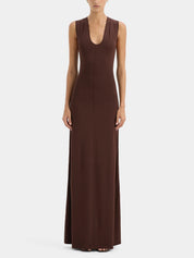 SIR | Apolline Maxi Dress in Brown