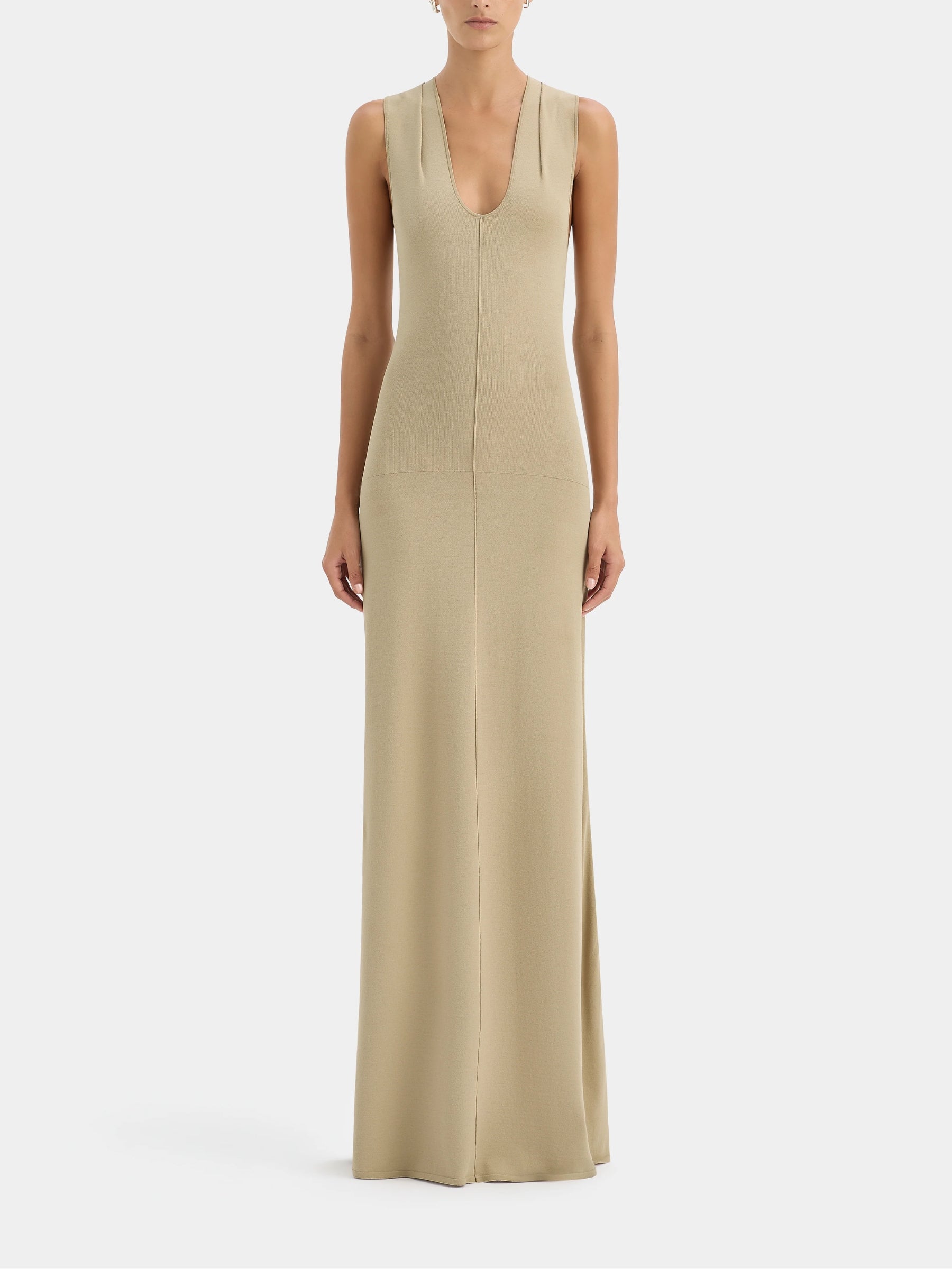 SIR | Apolline Maxi Dress in Stone