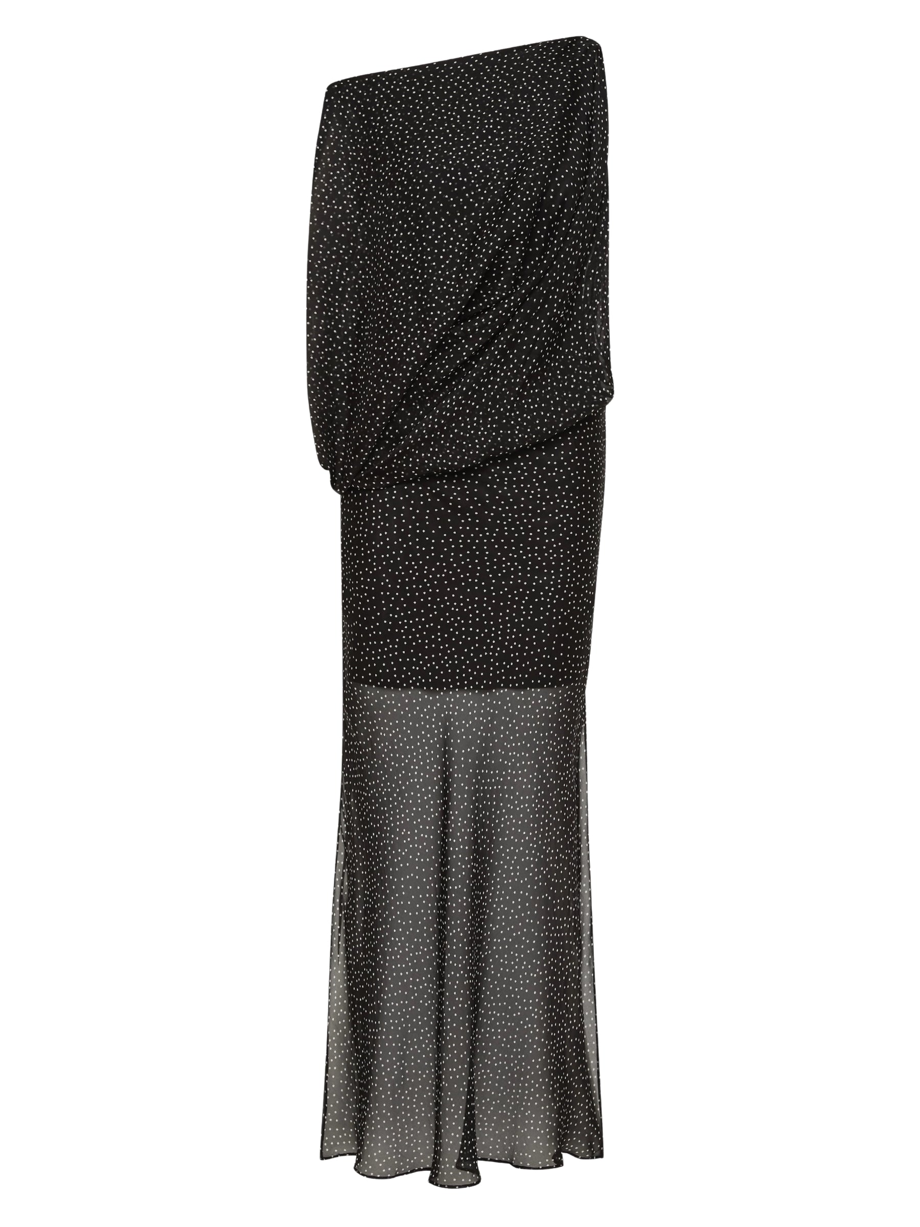 SIR | Arisa Black Polka Dot Maxi Dress