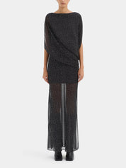 SIR | Arisa Black Polka Dot Maxi Dress