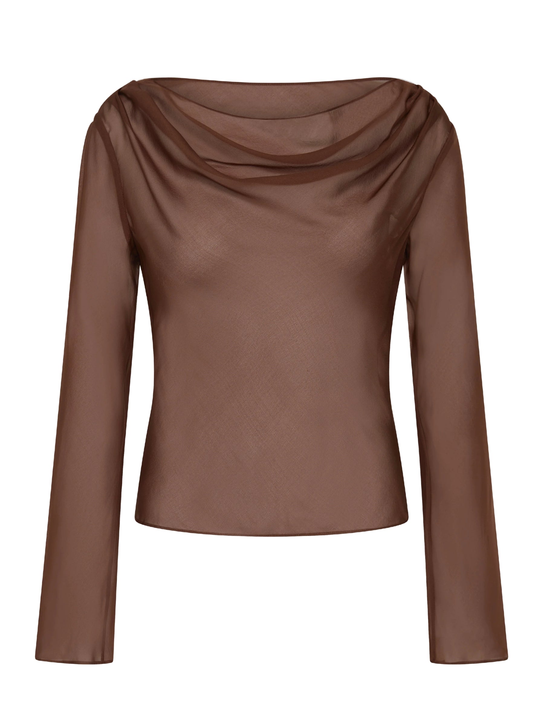 SIR | Strobe Long Sleeve Cowl Top