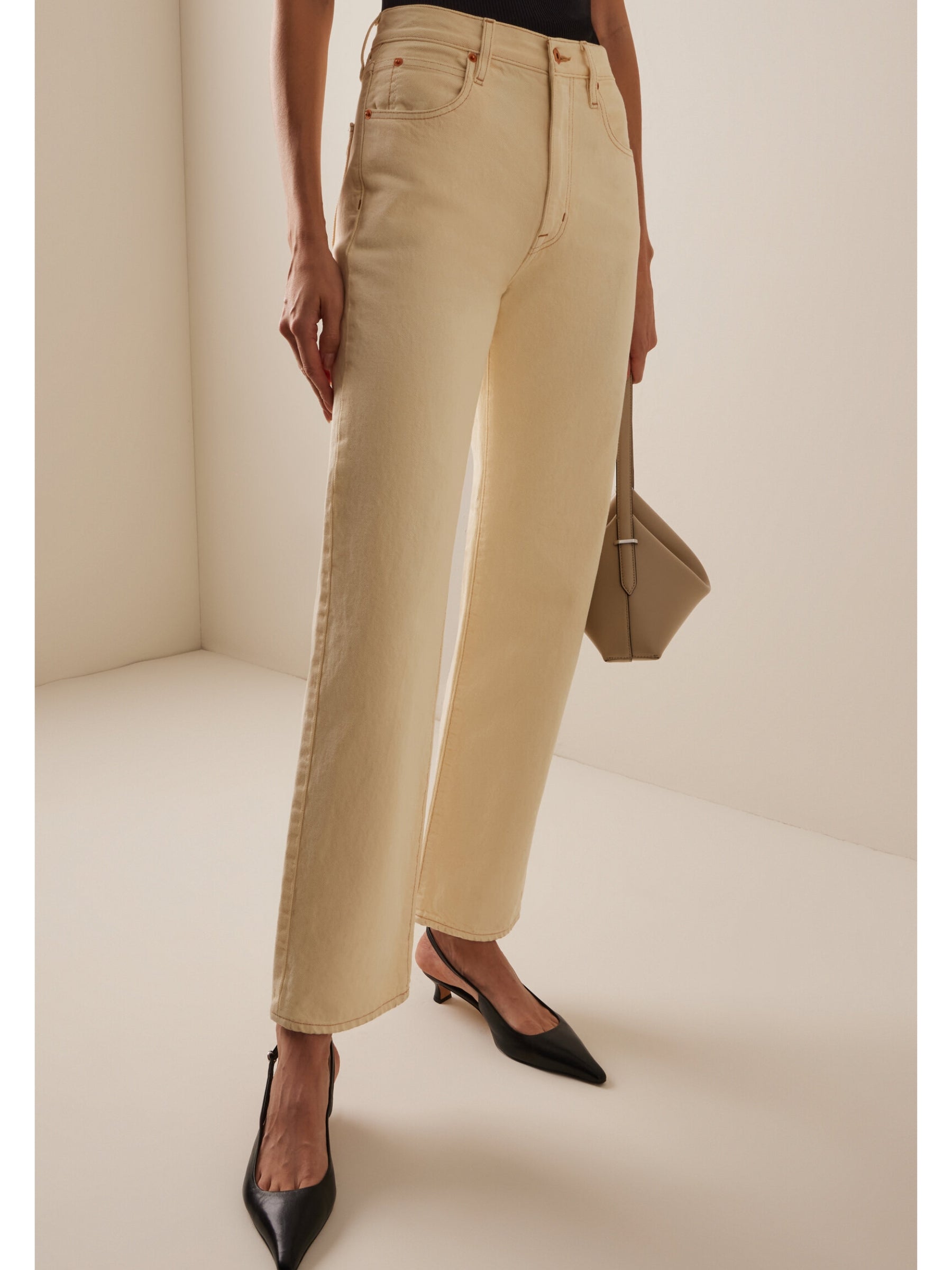 London Rigid High-Rise Straight-Leg Jeans
