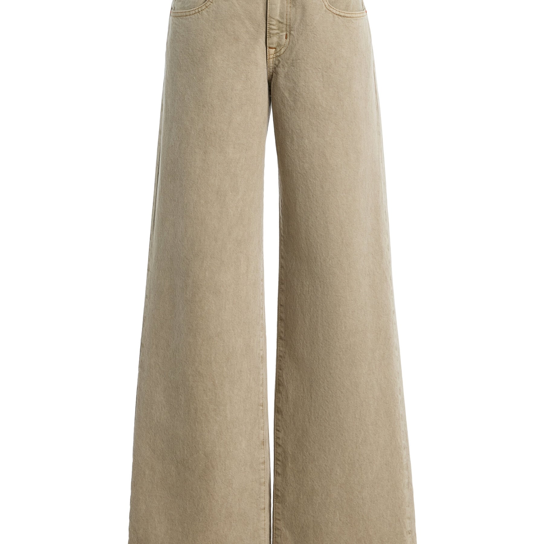 Slvrlake Grace frayed high-rise wide-leg jeans in White 