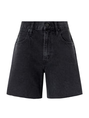 Slvrlake Sienna frayed denim shorts in black