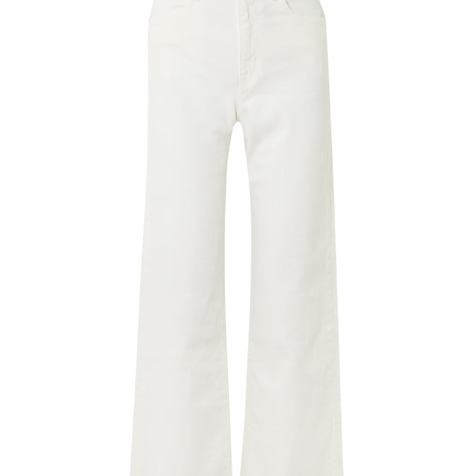 Slvrlake Grace frayed high-rise wide-leg jeans in White 