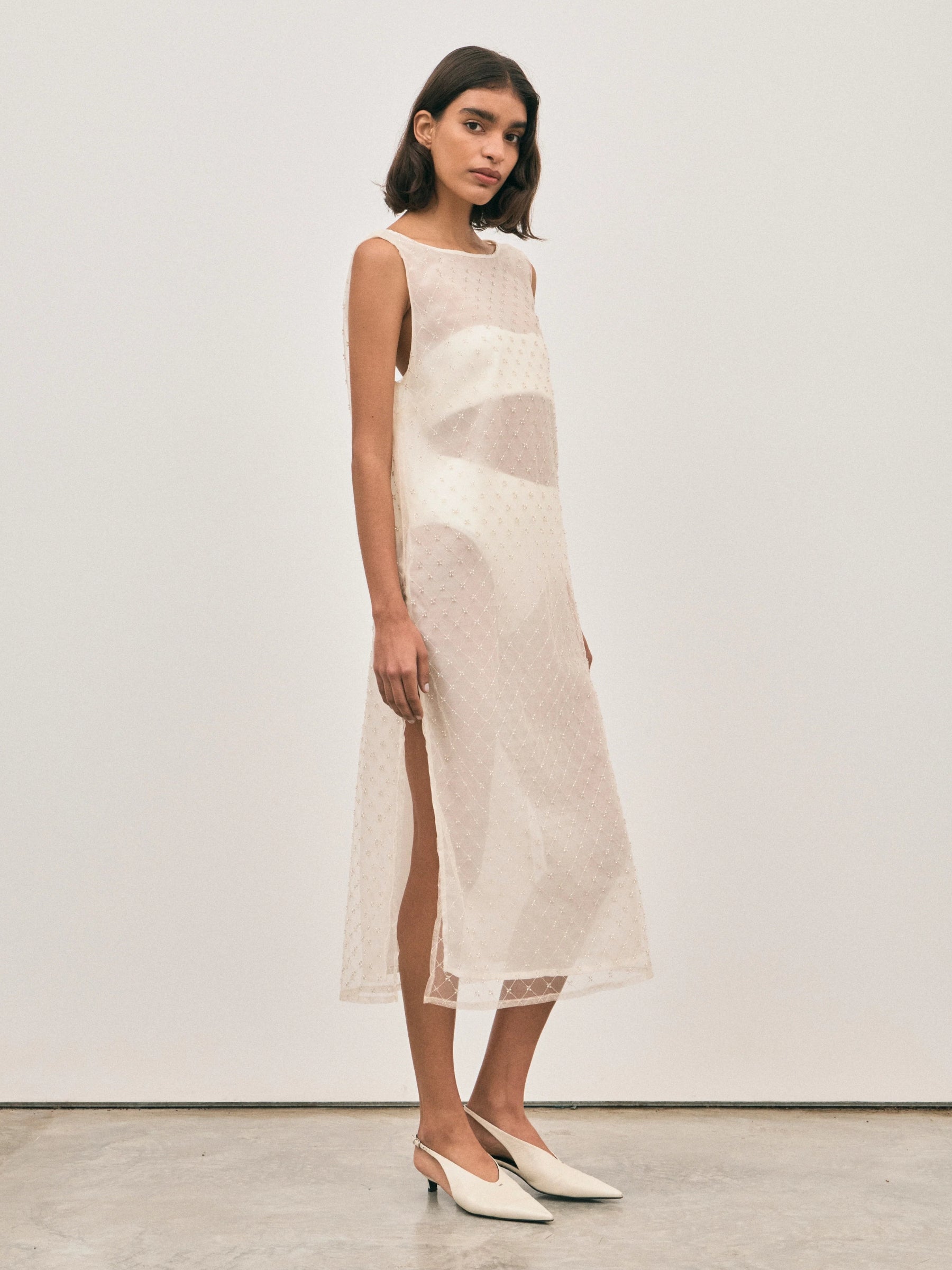 Nelson Made | Aurora Beaded Tunic - Ivory