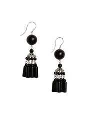 Flamenco Earrings in Onyx