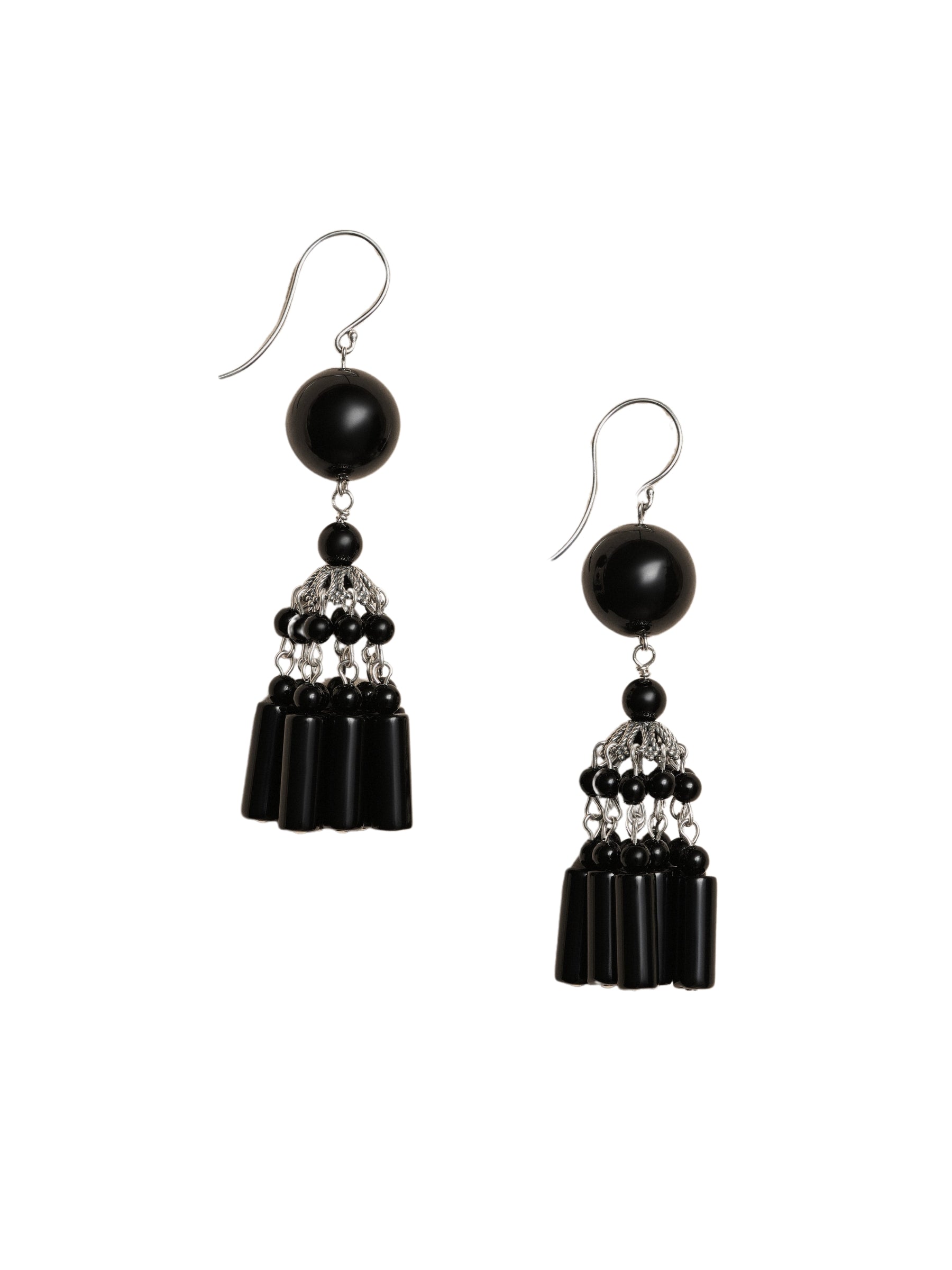 Flamenco Earrings in Onyx