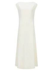 Harris Tapper Sofie Dress in Drape Suiting - Ivory