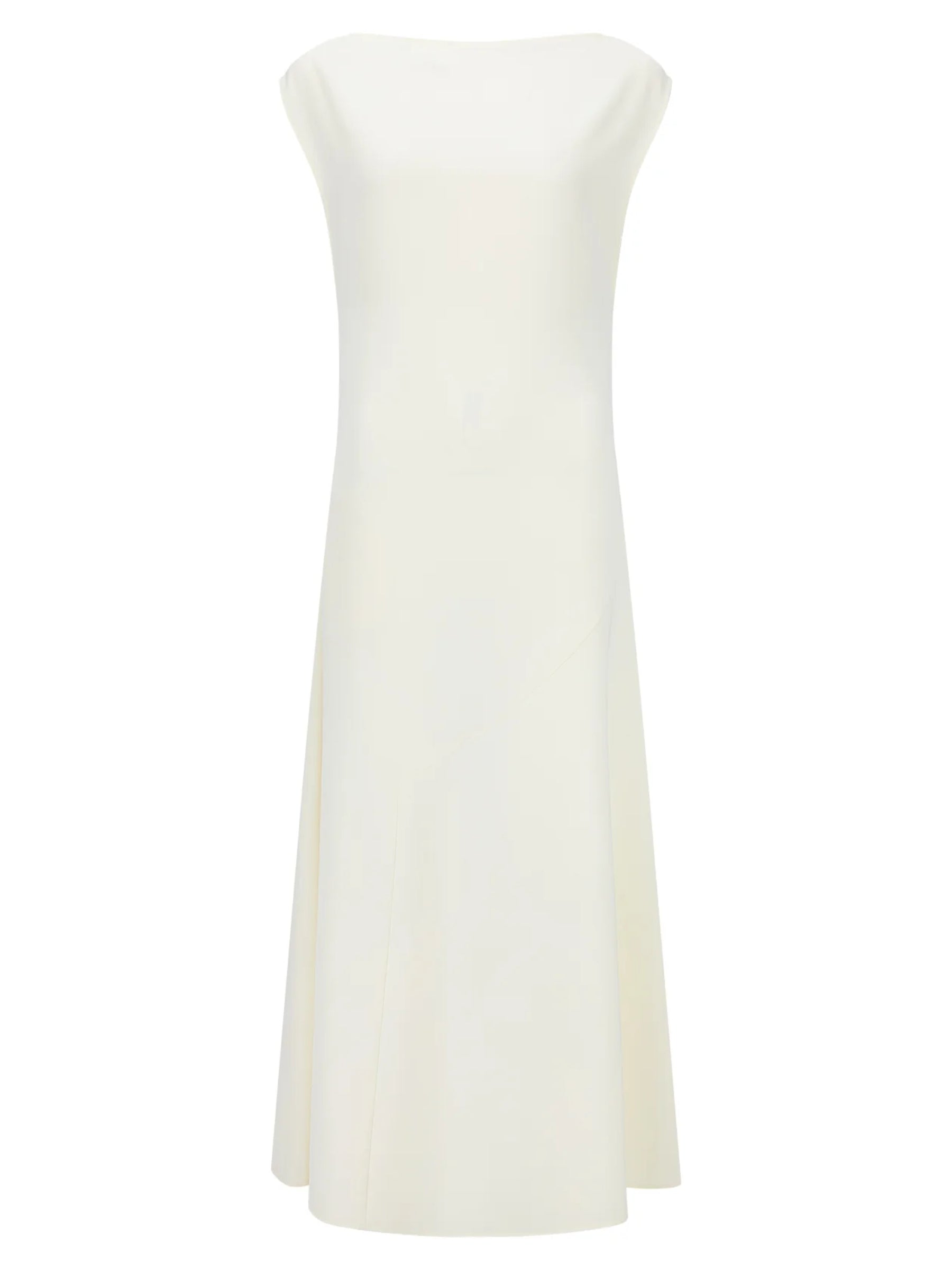 Harris Tapper Sofie Dress in Drape Suiting - Ivory