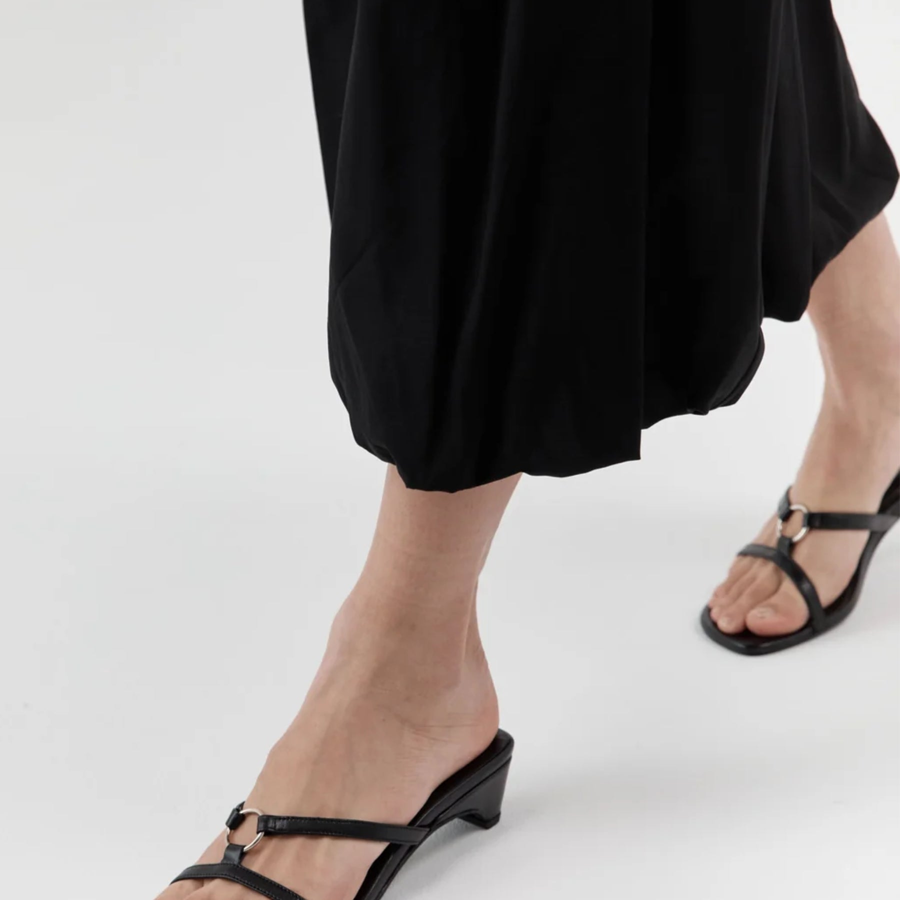 St. Agni Multi Strap Heel - Black