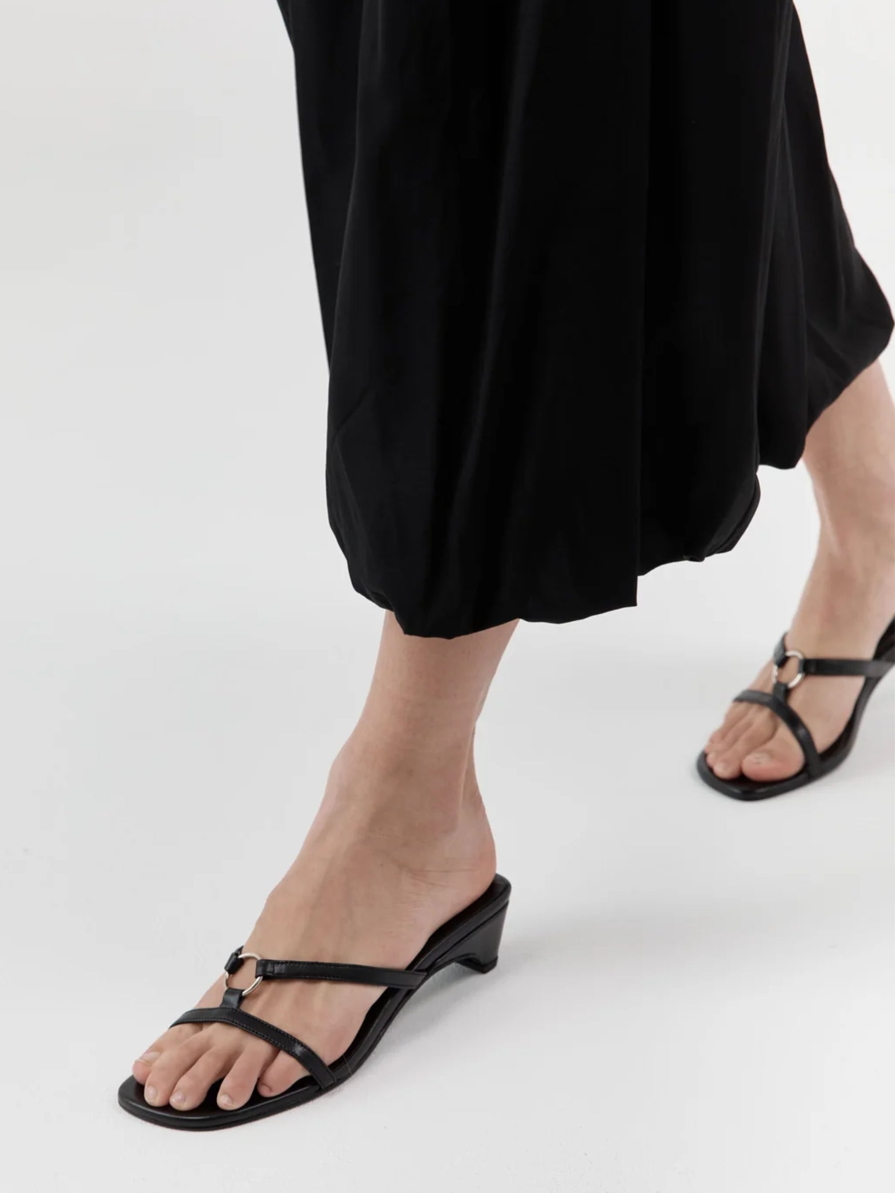 St. Agni Multi Strap Heel - Black