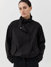 St. Agni Canvas Flight Jacket - Black