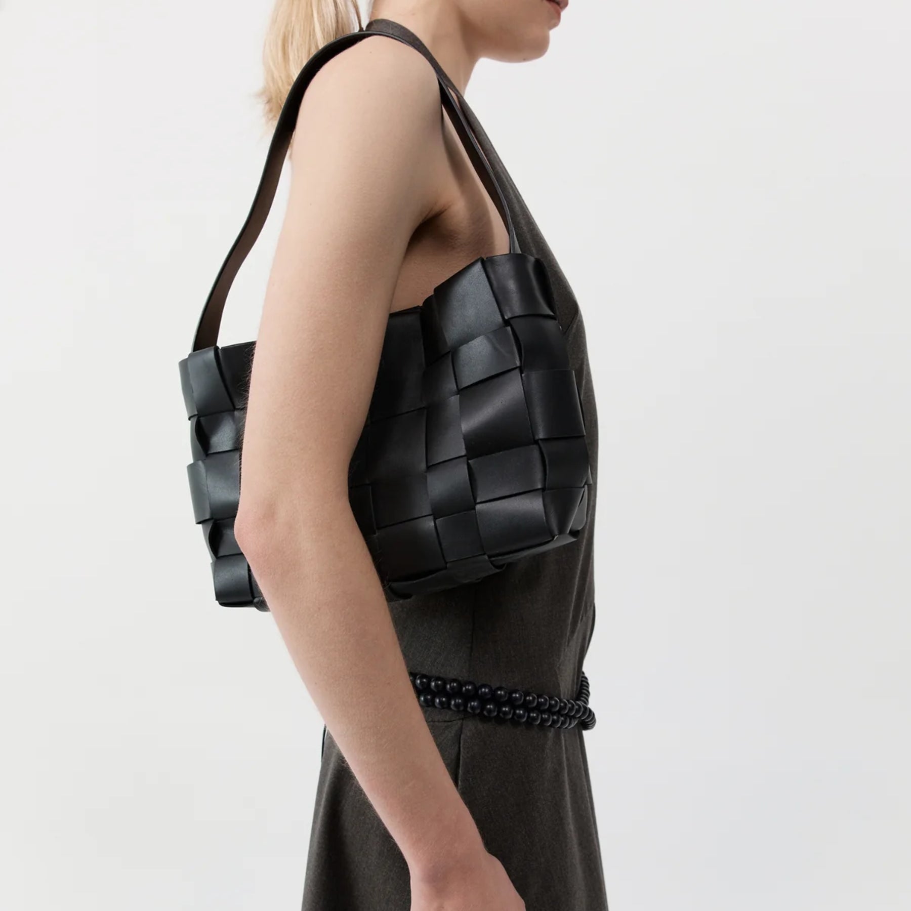 St. Agni | Woven Mini Tote - Black