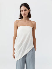 St. Agni Cloud Asymm Drape Top