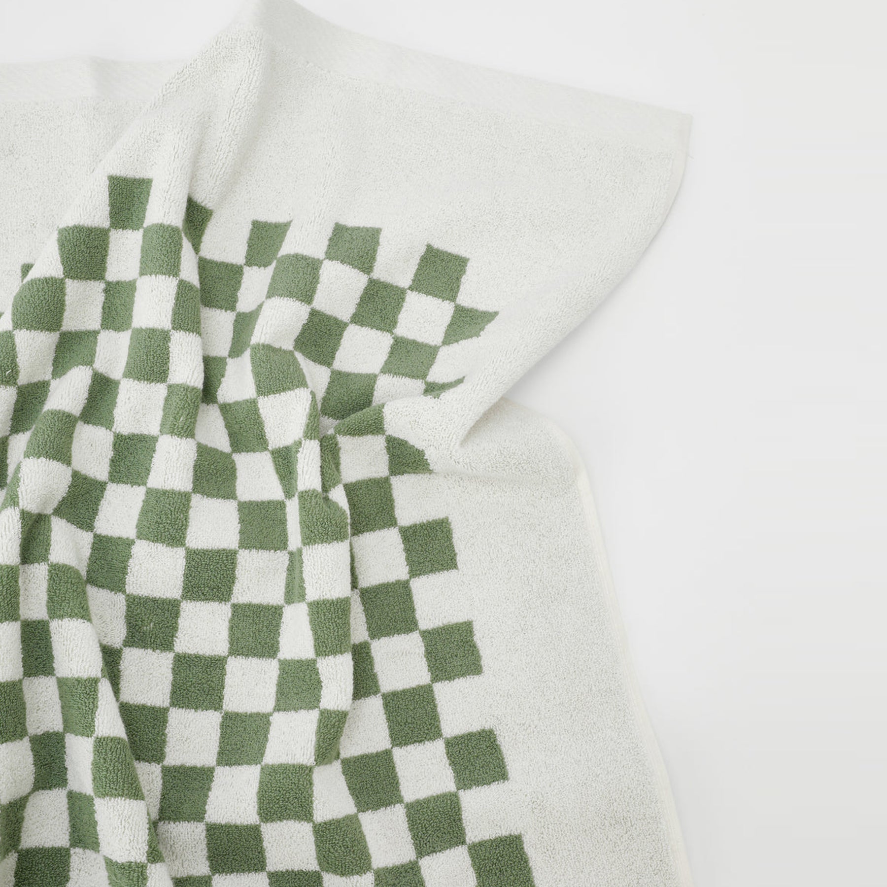 Baina | Roman Pool Towel in Sage & Chalk | The UNDONE