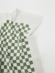 Baina | Roman Pool Towel in Sage & Chalk | The UNDONE