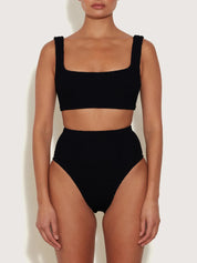 Hunza G | Patricia Bikini in Black | The UNDONE