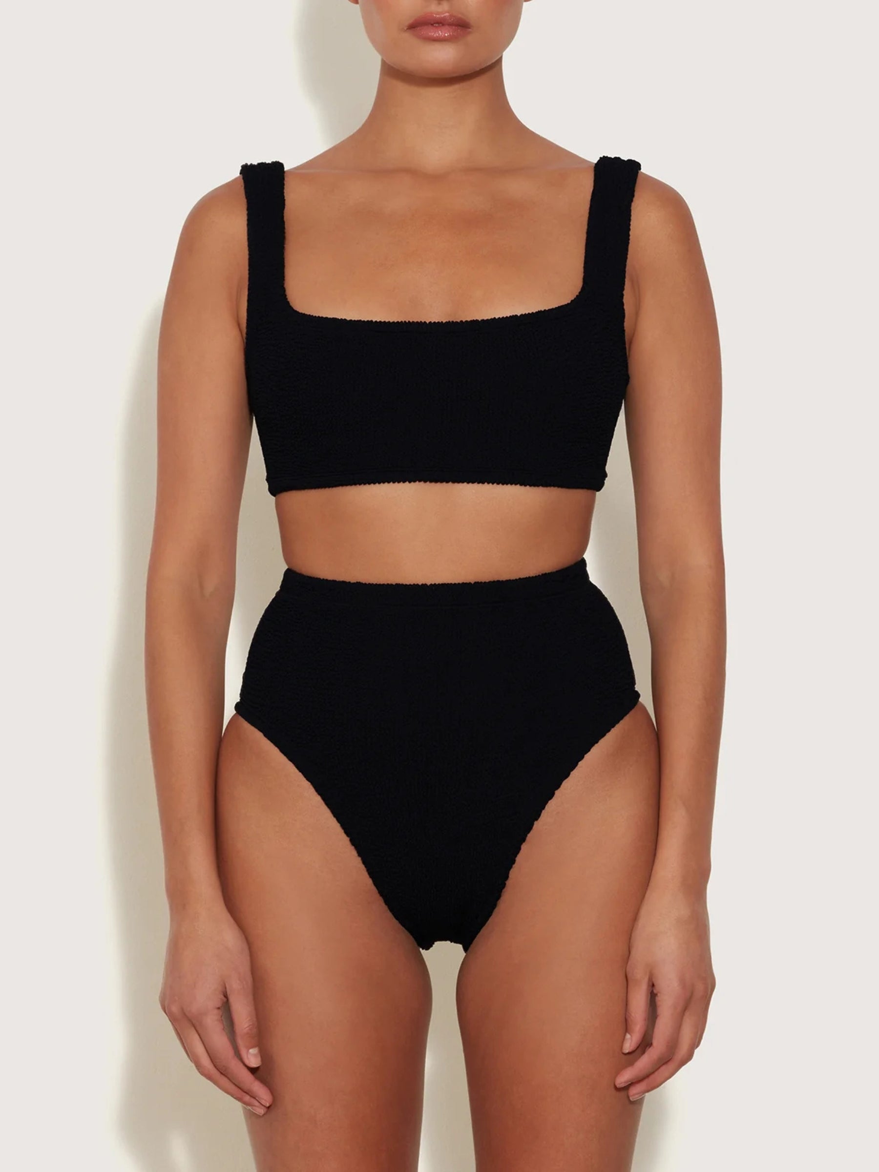 Hunza G | Patricia Bikini in Black | The UNDONE