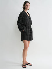 Monogram Silk Pj Shorts