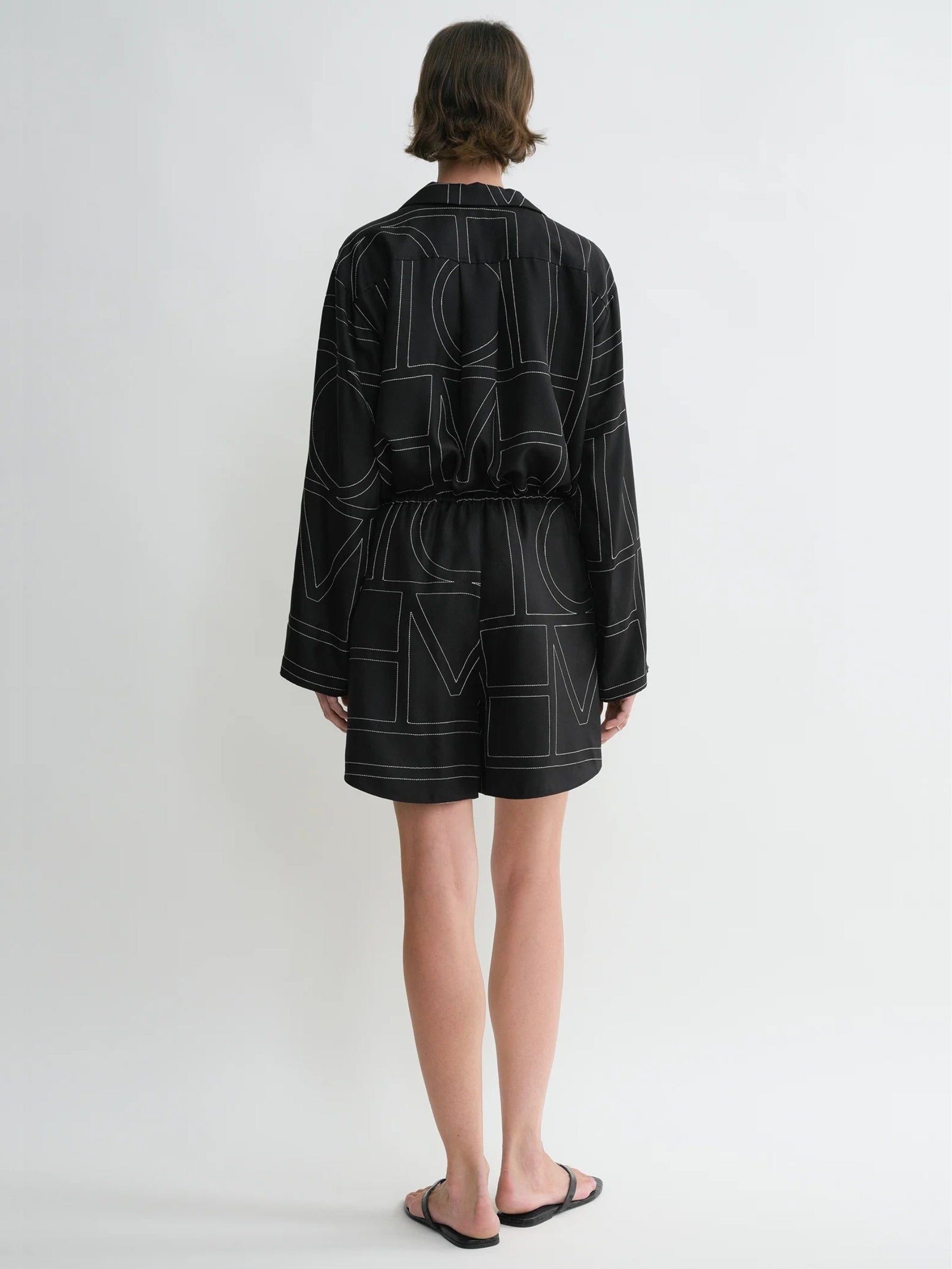 Monogram Silk Pj Shorts