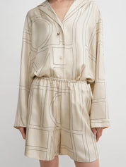 Monogram Silk Pj Shorts