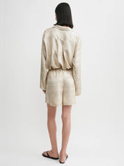 Monogram Silk Pj Shorts
