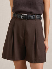A.Emery | Astor Short in Chocolate Brown | The UNDONE