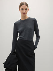 A.Emery | Emme Knit in Charcoal Melange | The UNDONE