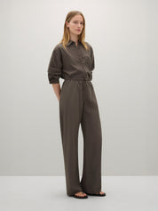 A.Emery | Estee Bias Pant in Grey Brown Ash | The UNDONE