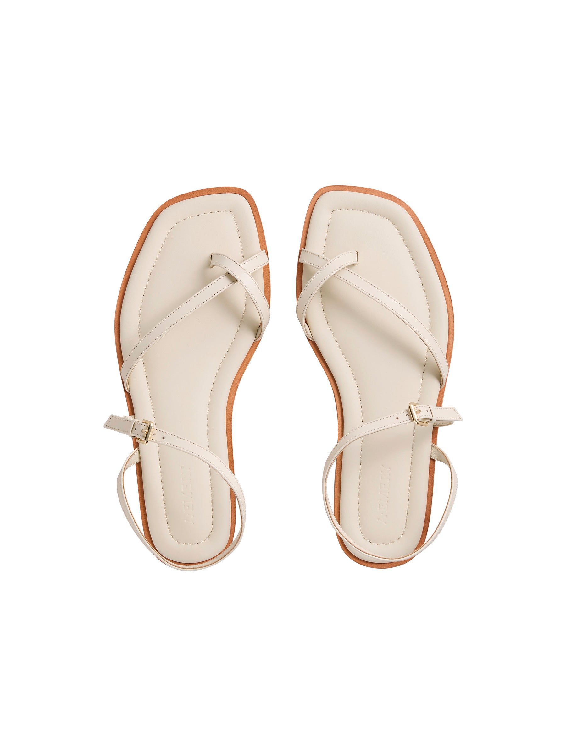 A.Emery | Lucia Sandal in Eggshell | The UNDONE