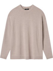 A.Emery | Reid Crew Knit in Beige Almond Melange | The UNDONE