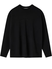 A.Emery | Reid Crew Knit in Black | The UNDONE