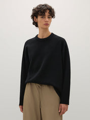 A.Emery | Reid Crew Knit in Black | The UNDONE