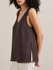 A.Emery | Sloane Tank in Chocolate | The UNDONE