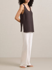 A.Emery | Sloane Tank in Chocolate | The UNDONE
